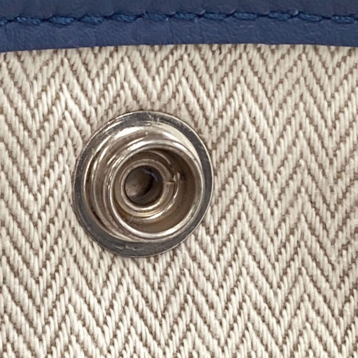 Hermes Garden Party Blue Agathe Silver Tote Bag Country — view 8