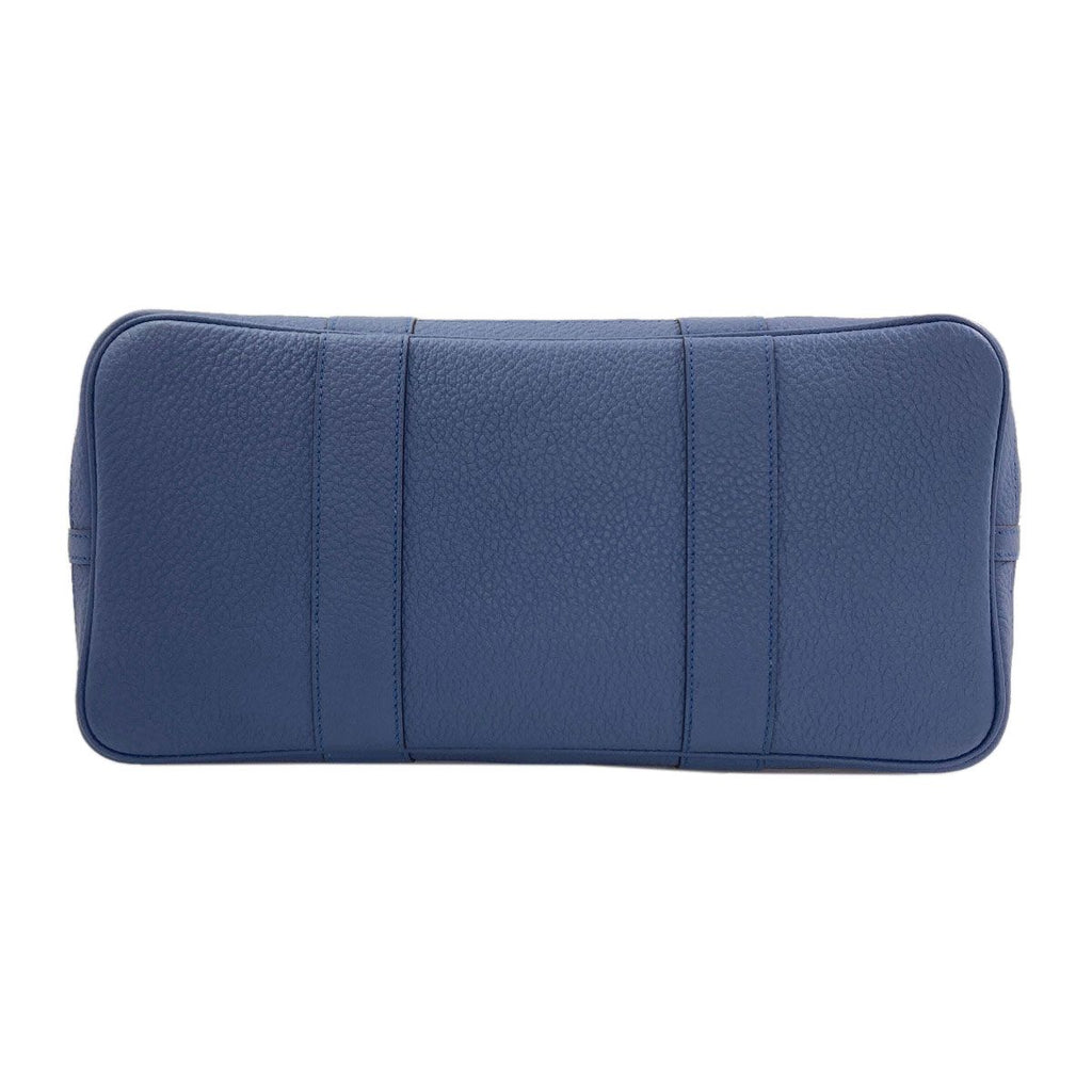 Hermes Garden Party Blue Agathe Silver Tote Bag Country — view 4
