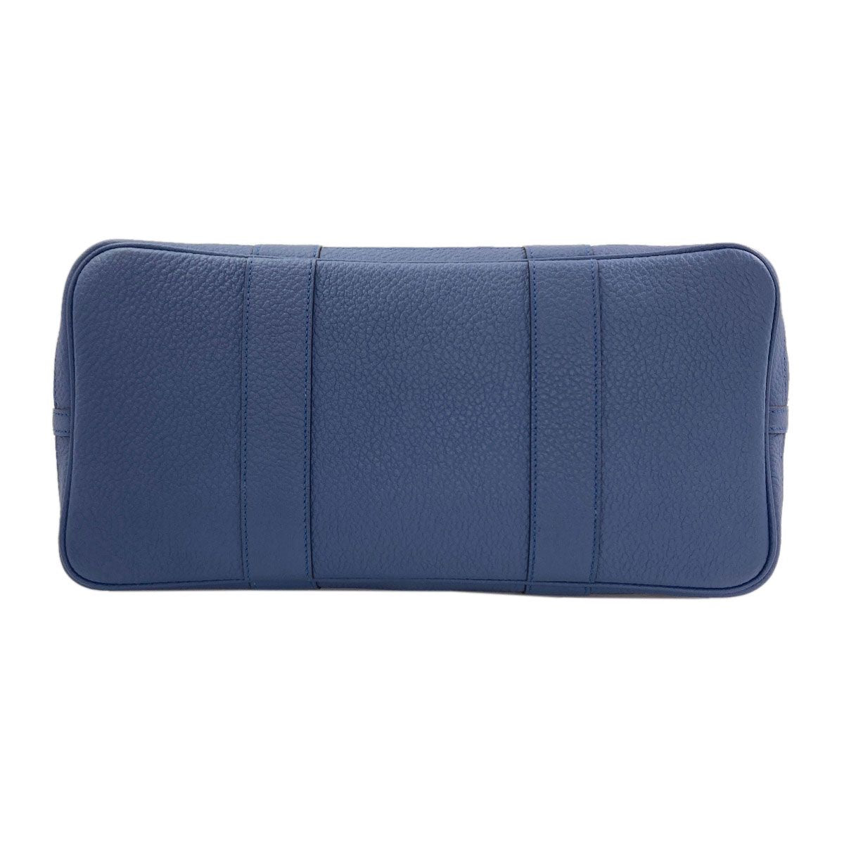 Hermes Garden Party Blue Agathe Silver Tote Bag Country — view 4