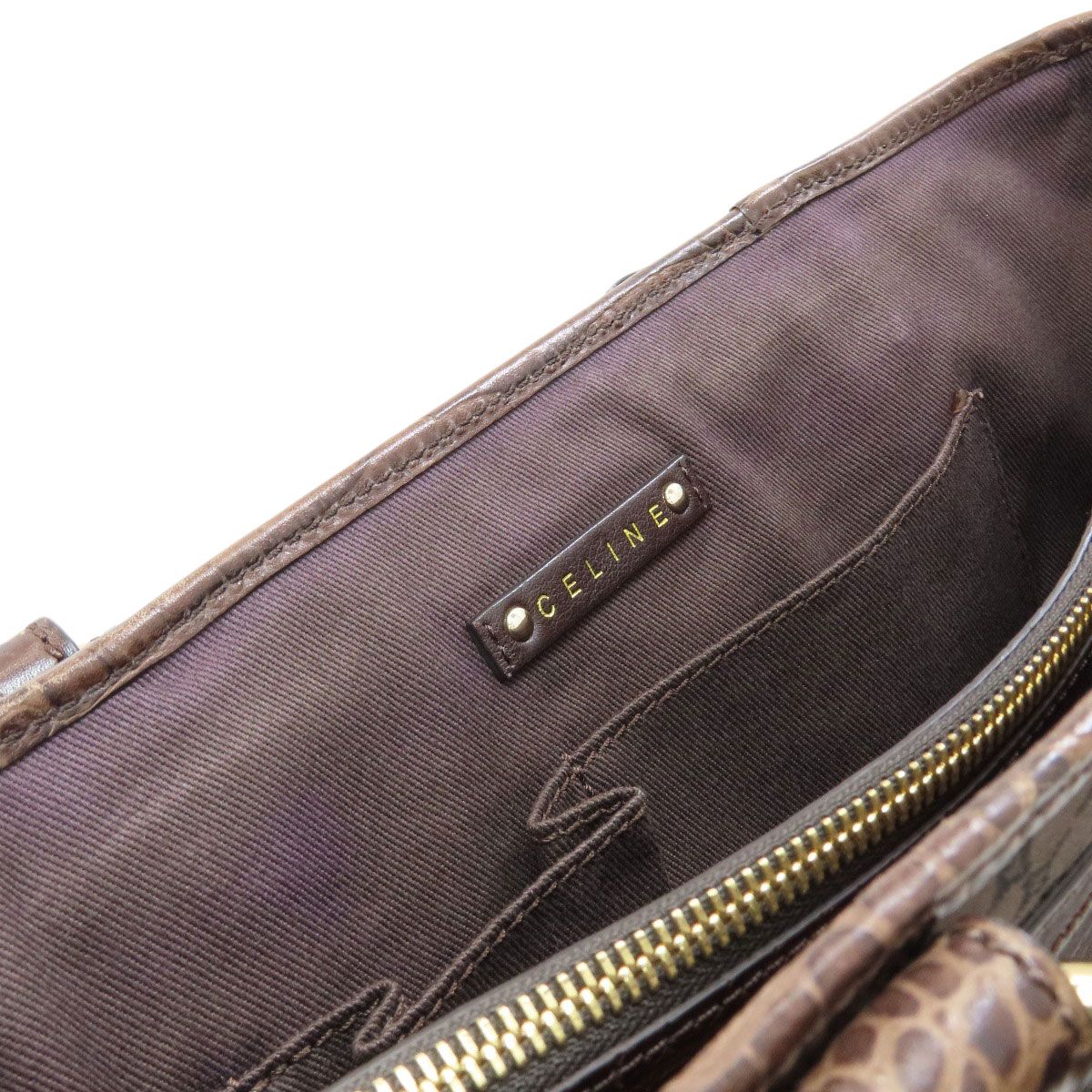 Celine Boogie Bag Macadam Handbag Canvas — view 7