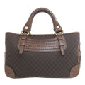 Celine Boogie Bag Macadam Handbag Canvas