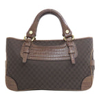 Celine Boogie Bag Macadam Handbag Canvas