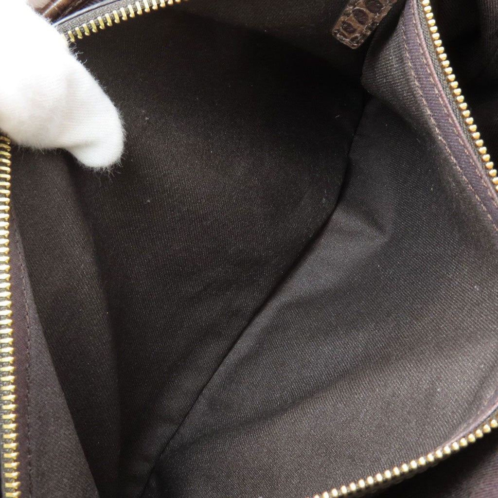 Celine Boogie Bag Macadam Handbag Canvas — view 8