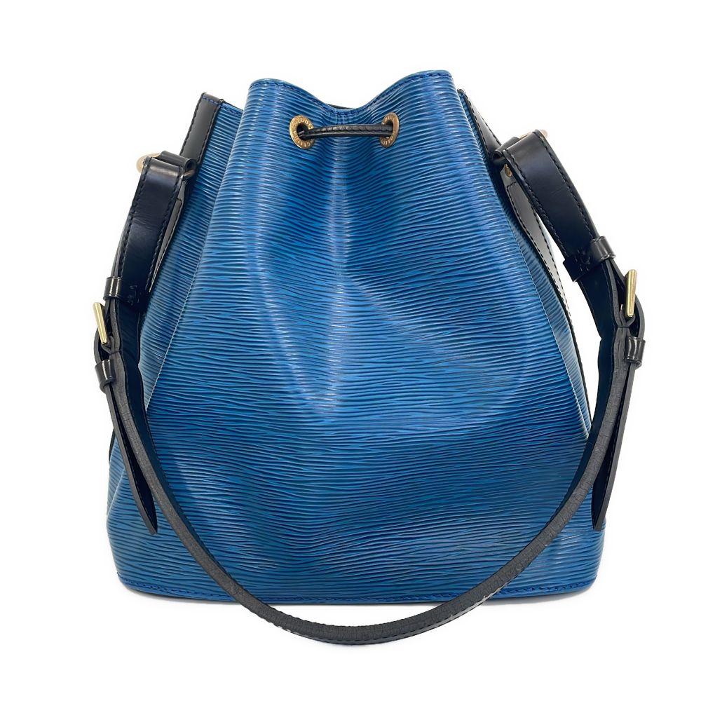 Louis Vuitton Epi Leather Petit Noe Shoulder Bag Blue Black — view 3