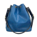 Louis Vuitton Epi Leather Petit Noe Shoulder Bag Blue Black — view 3
