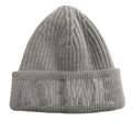 Loewe Beanie Knit Hat Cap Hat Logo Embroidery Wool Gray