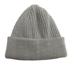 Loewe Beanie Knit Hat Cap Hat Logo Embroidery Wool Gray — view 2