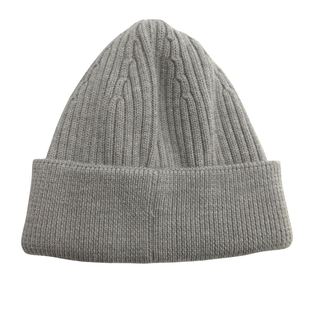 Loewe Beanie Knit Hat Cap Hat Logo Embroidery Wool Gray — view 2