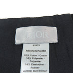 Dior Cummerbund Waist Belt Corset Metal Buckle Cotton Black — view 5