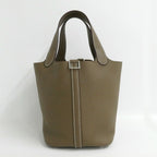Hermes Picotin Lock PM 18 Etoupe Taurillon Clemence Silver Handbag — view 3