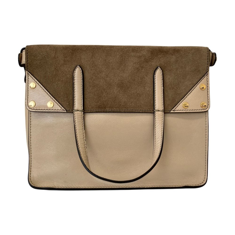 Fendi Flip Leather 3way Shoulder Bag Gray — view 5