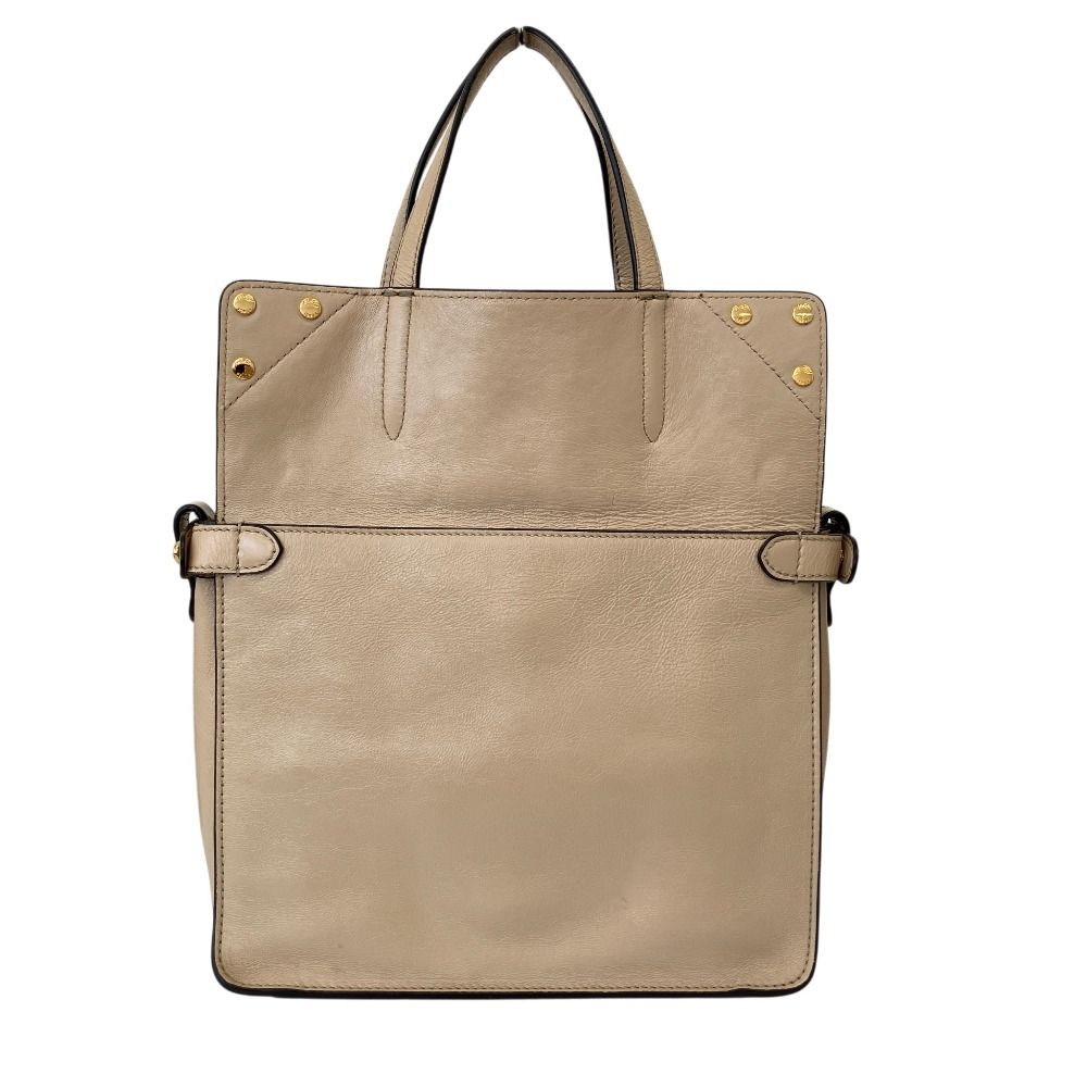 Fendi Flip Leather 3way Shoulder Bag Gray — view 7