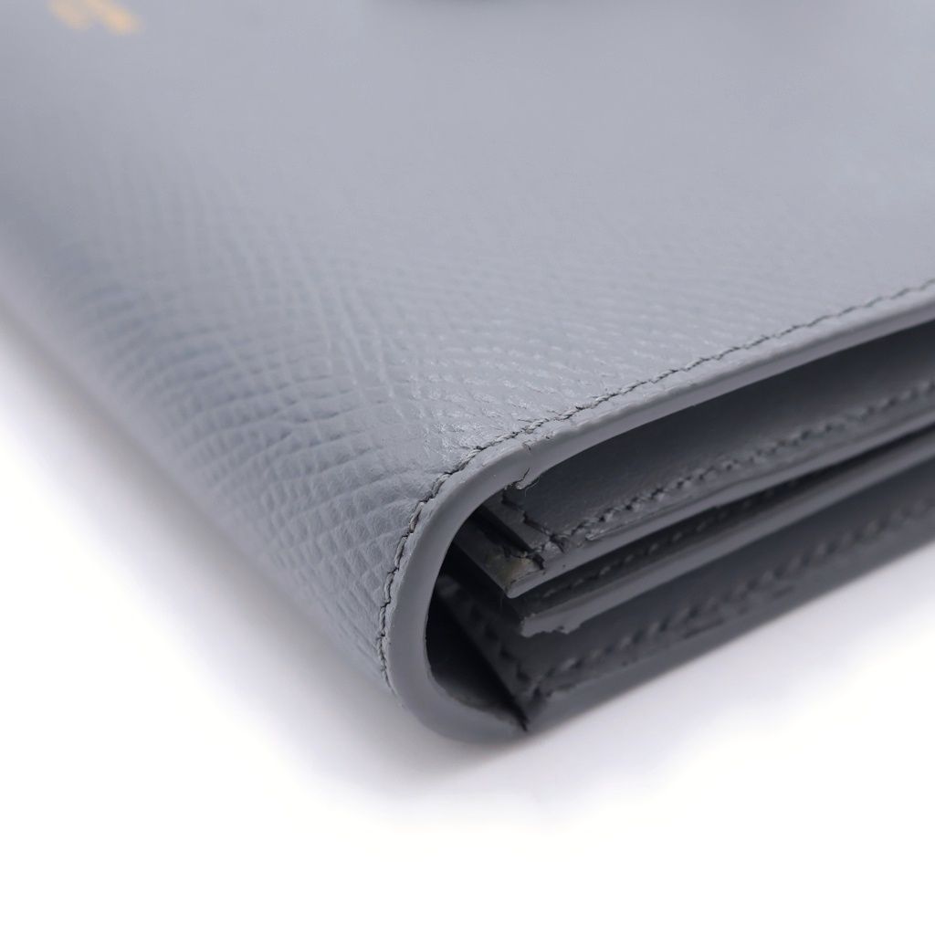 Celine Large Strap Wallet Bifold Gray — view 5