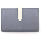 Celine Large Strap Wallet Bifold Gray