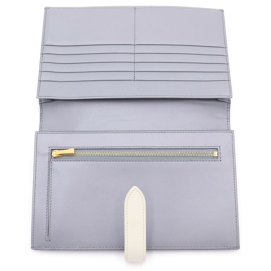 Celine Large Strap Wallet Bifold Gray — view 4