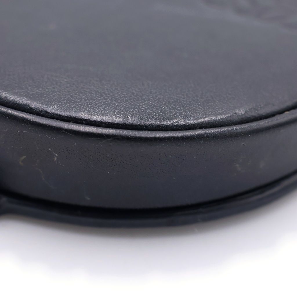 Loewe Anagram Logo Leather Heel Pouch Black — view 5