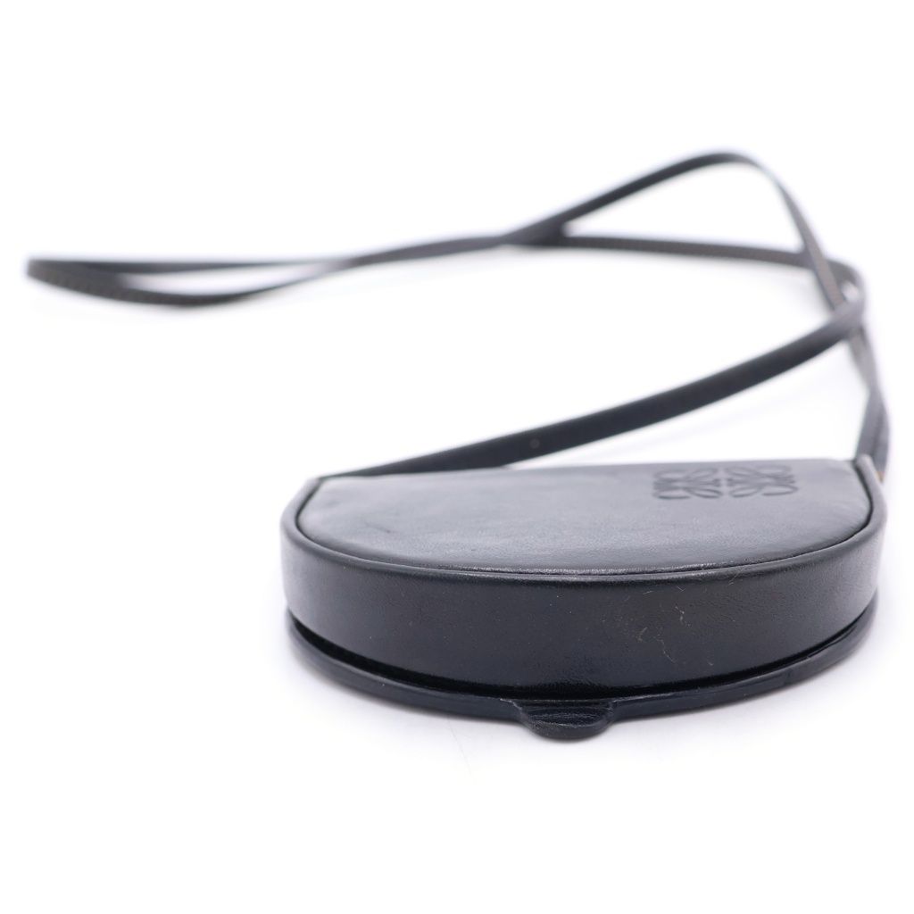 Loewe Anagram Logo Leather Heel Pouch Black — view 4