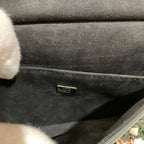 Fendi Applique Studs Flowerland Micro Double Bucket Chain Shoulder Bag Khaki — view 7