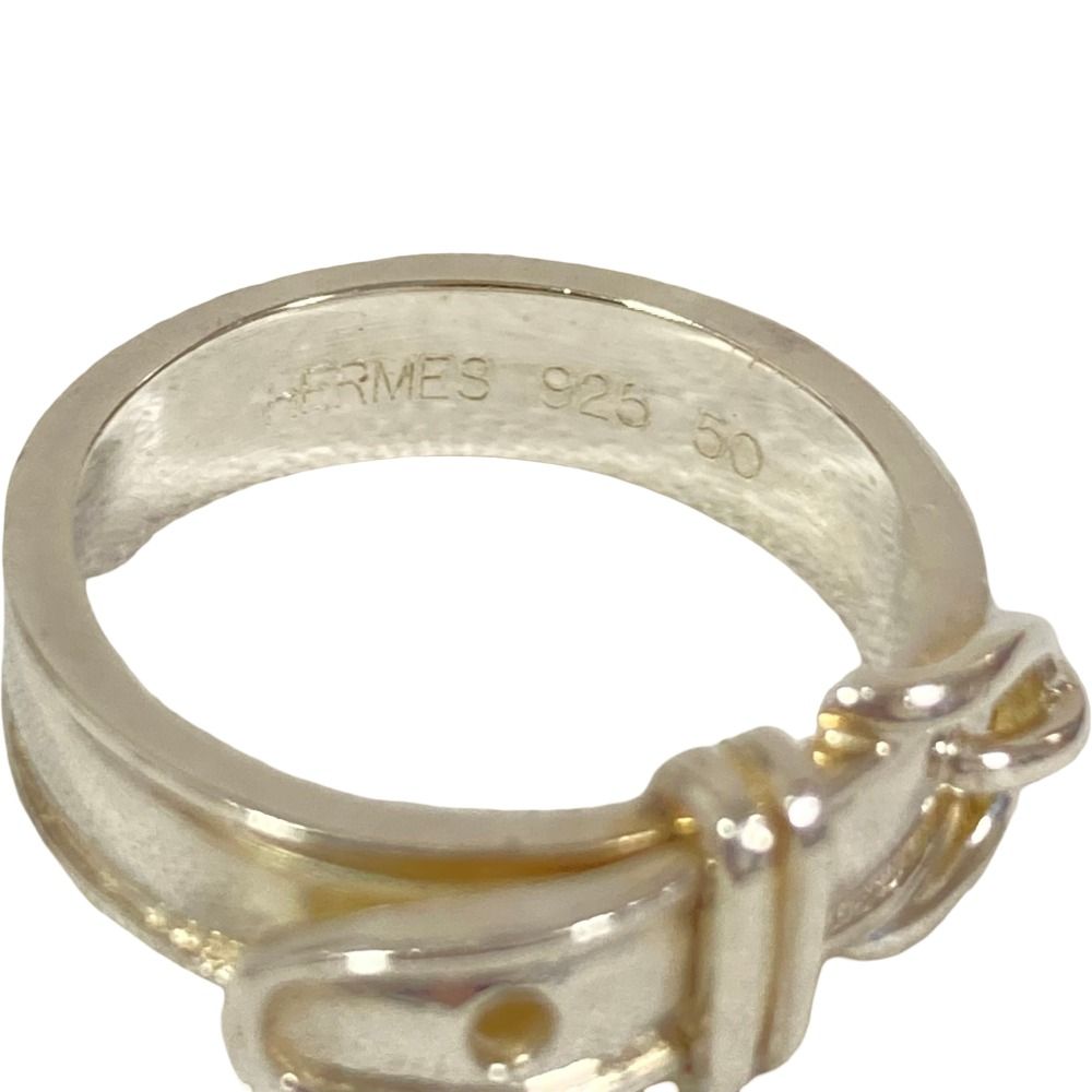 Hermes Vintage Ceinture Ring 925 to Issue Silver Second — view 7