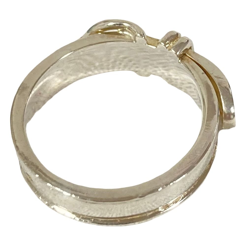 Hermes Vintage Ceinture Ring 925 to Issue Silver Second — view 5