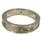 Gucci Interlocking Script Logo Ring 925 22 Silver — view 5