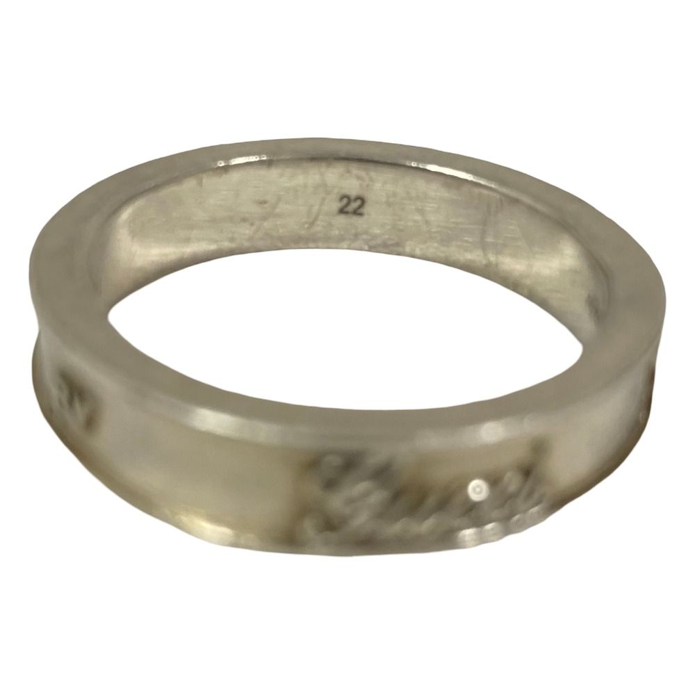 Gucci Interlocking Script Logo Ring 925 22 Silver — view 5