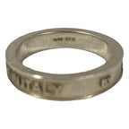 Gucci Interlocking Script Logo Ring 925 22 Silver — view 6
