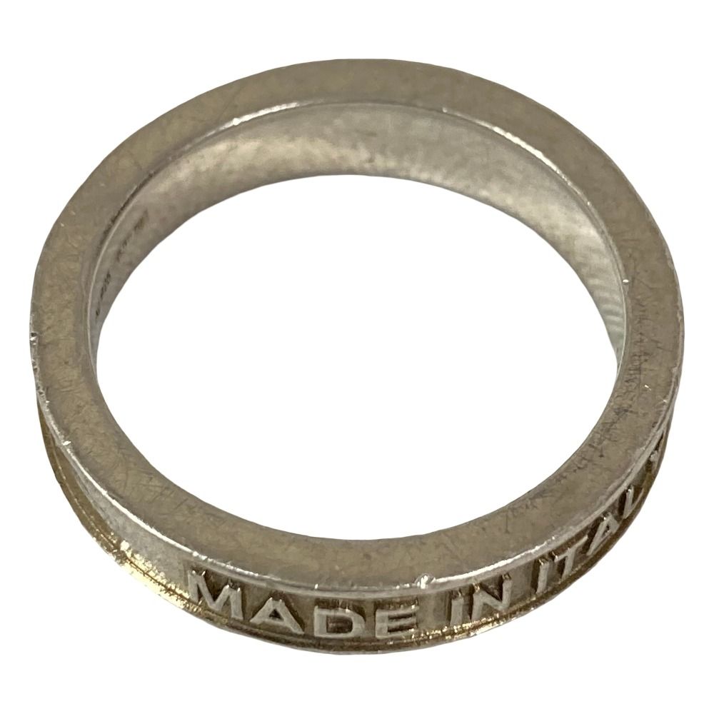 Gucci Interlocking Script Logo Ring 925 22 Silver — view 8