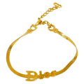 Dior Vintage Logo Bracelet Gold Plated