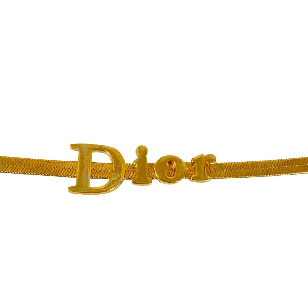 Dior Vintage Logo Bracelet Gold Plated — view 3