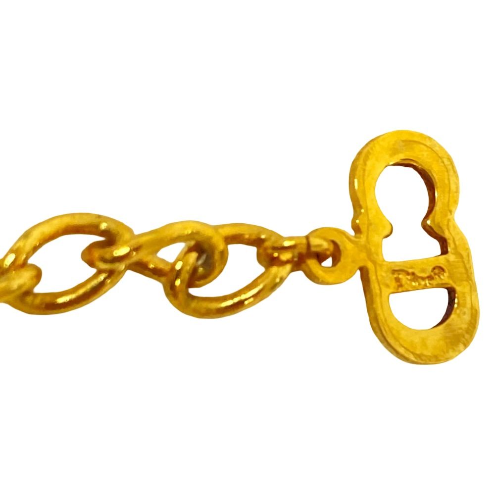 Dior Vintage Logo Bracelet Gold Plated — view 6