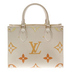 Louis Vuitton Monogram Empreinte On The Go PM Leather 2-Way Shoulder Bag Cream — view 2