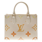Louis Vuitton Monogram Empreinte On The Go PM Leather 2-Way Shoulder Bag Cream