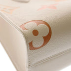 Louis Vuitton Monogram Empreinte On The Go PM Leather 2-Way Shoulder Bag Cream — view 5