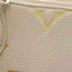 Louis Vuitton Monogram Empreinte On The Go PM Leather 2-Way Shoulder Bag Cream — view 7
