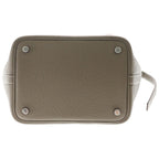 Hermes Picotin PM Taurillon Handbag Etoupe Silver Brown — view 4