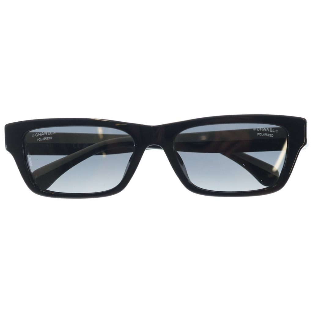 Chanel CC Logo Sunglasses Black Ivory Eyewear