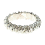 Hermes Vintage Twist Rope Motif Ring Silver — view 2