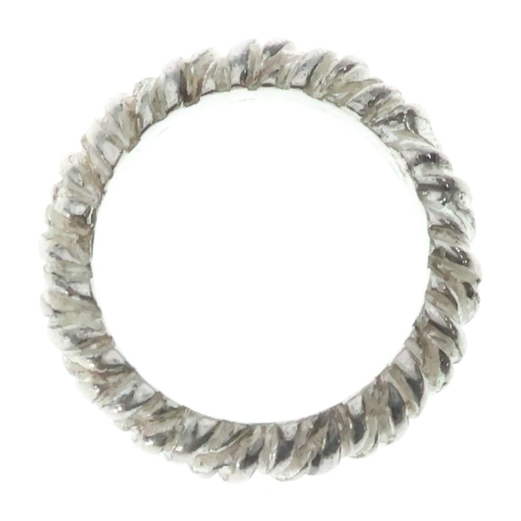 Hermes Vintage Twist Rope Motif Ring Silver — view 6