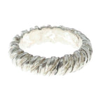 Hermes Vintage Twist Rope Motif Ring Silver — view 4