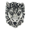 Gucci Lion Head Ring Silver