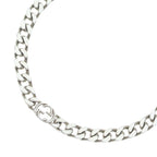 Gucci Interlocking Necklace Chain Silver