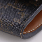 Celine Triomphe Large Flap Wallet Tan Black — view 4