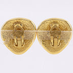 Chanel CC Logo Vintage Gold Plated Earrings — view 3