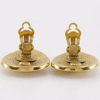 Chanel CC Logo Vintage Gold Plated Earrings — view 4