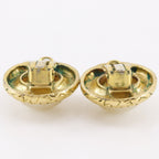 Chanel Logo Vintage Gold Plated Faux Pearl Earrings — view 6