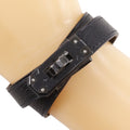 Hermes Kelly Bracelet Double Tour Monochrome Chevre Black