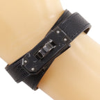 Hermes Kelly Bracelet Double Tour Monochrome Chevre Black