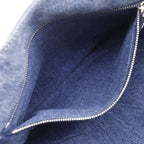 Prada Canapa Tote M Bijou Denim Blue Handbag — view 8