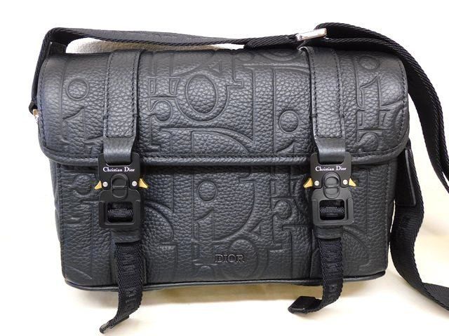 Dior Hit the Road Leather Shoulder Bag Black